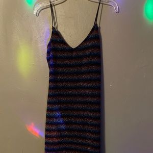 Rainbow glitter dress
